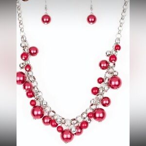 Red pearl necklace